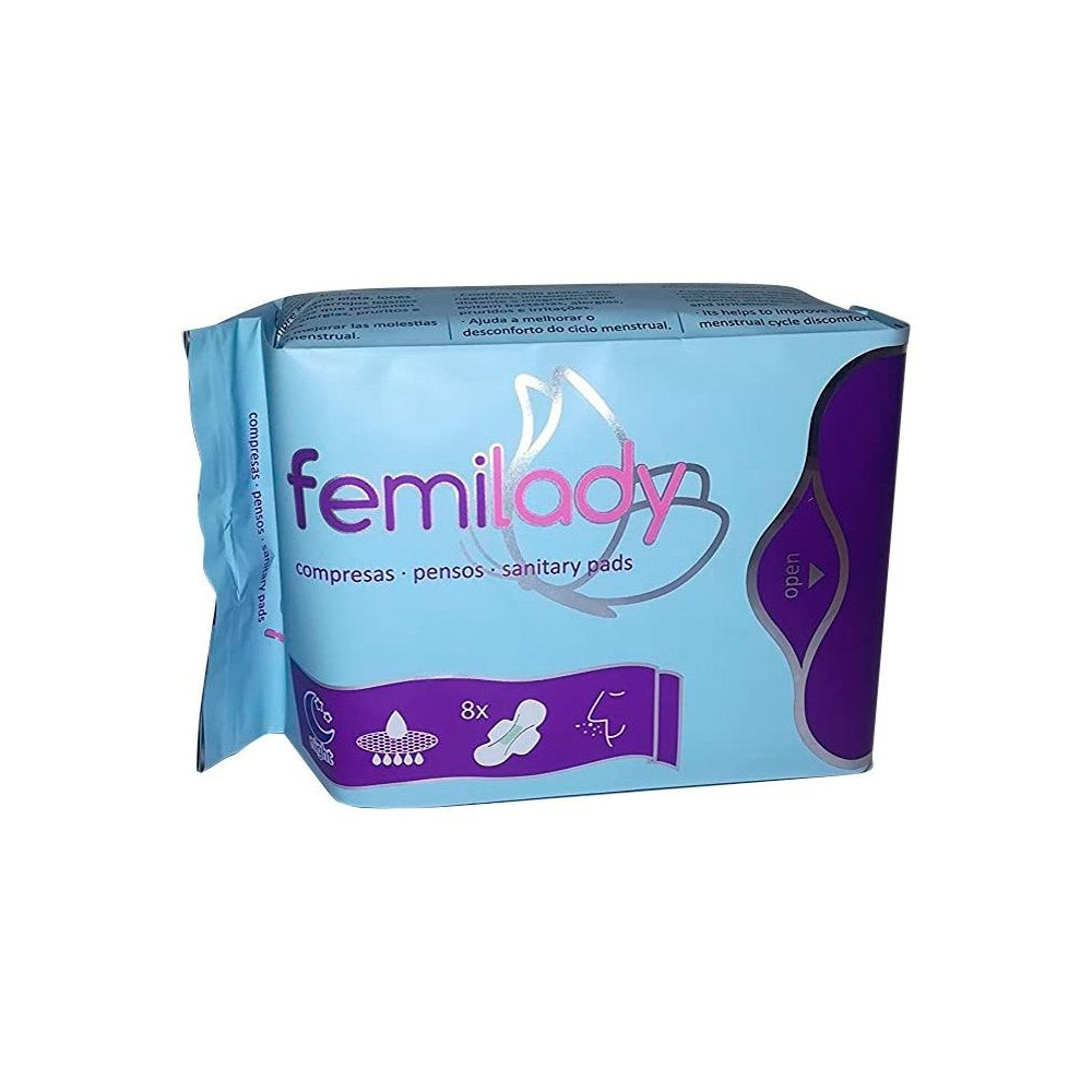 Silvestre Compresas Noche 8 Capas 8 Uds Femilady