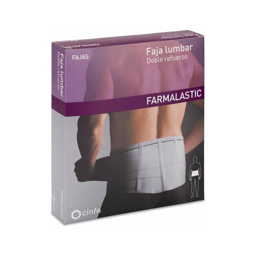 Farmalastic Faja Lumbar Doble Refuerzo Talla 2, 1 Ud