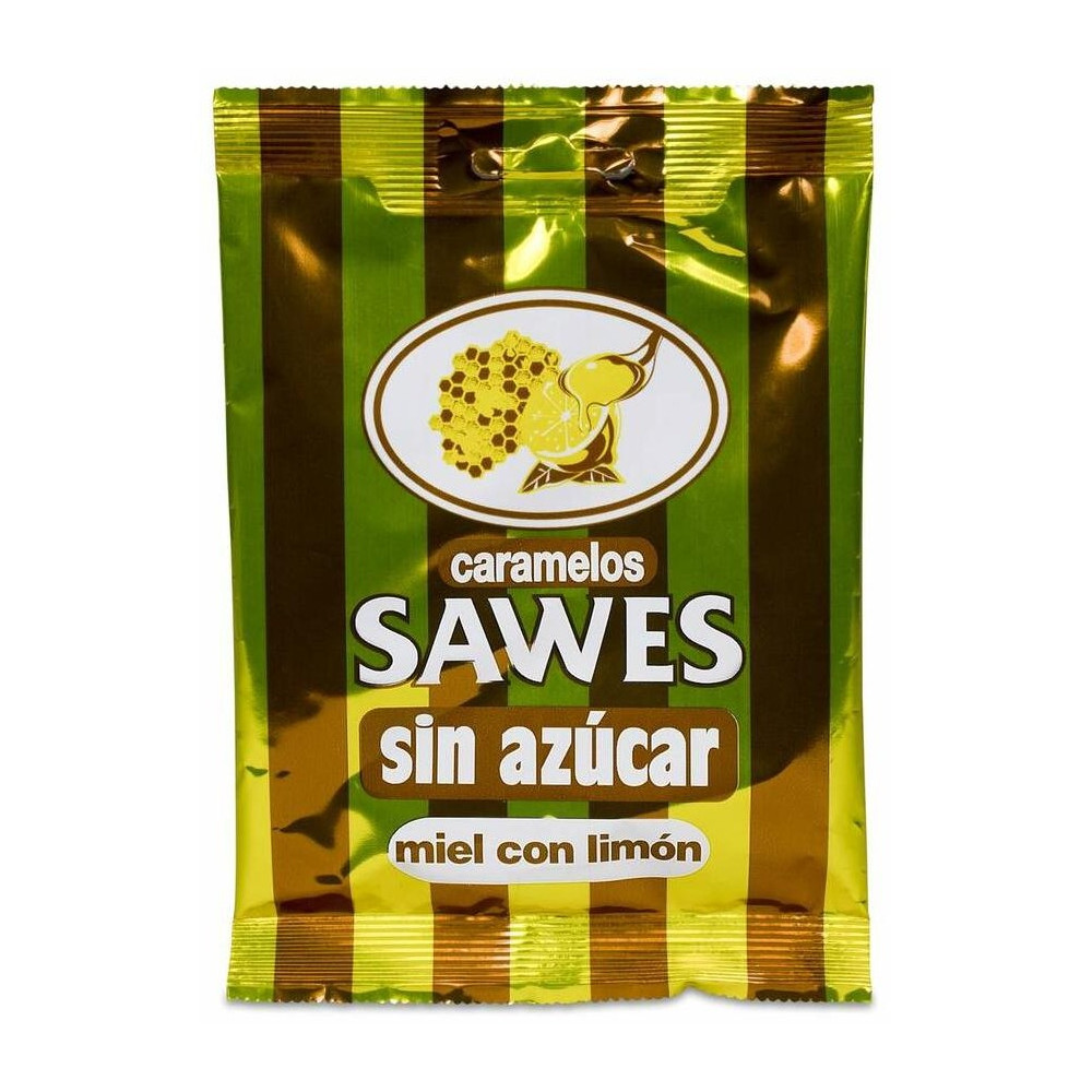 Sawes Pastillas Balsámicas Sin Azícar Sabor Miel Limón Con Vitamina C En Bolsa 50G