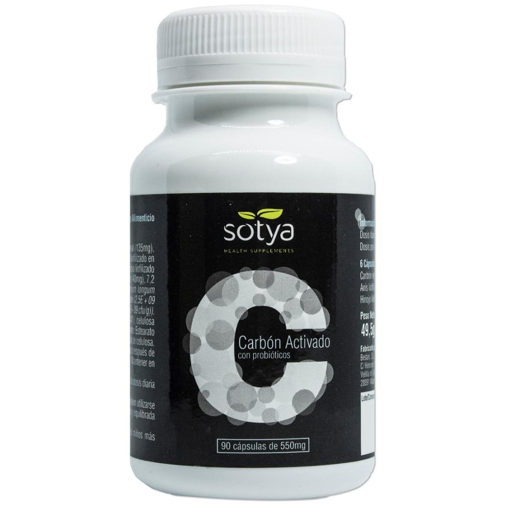 Sotya Carbón Activado Con Probióticos 90Caps