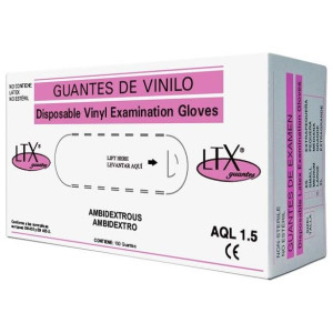Ltx Guantes Vinilo Aql 15...