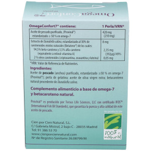 100% Natural Omega Confort 7 60 Perlas