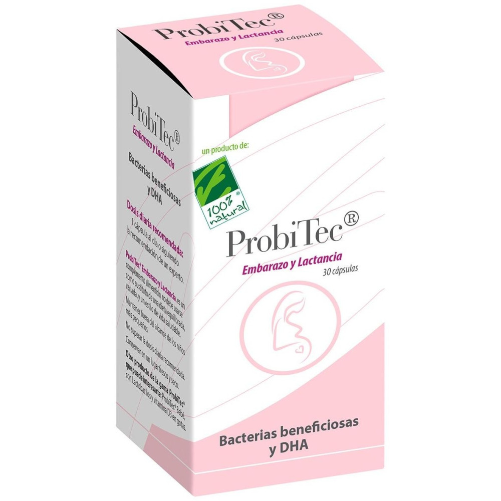 100% Natural Probitec Embarazo Y Lactancia 30 Cápsulas