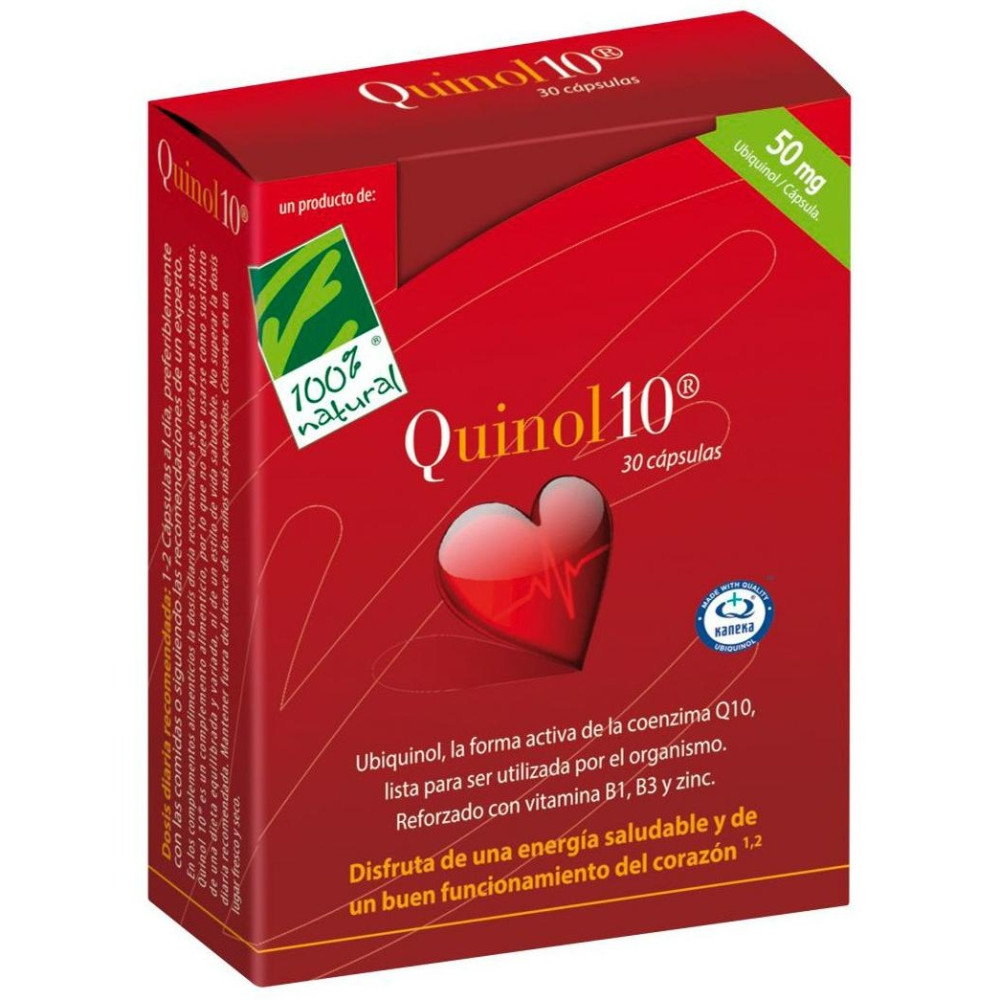 Cien Por Cien Quinol-10 30 Cápsulas 50Mg