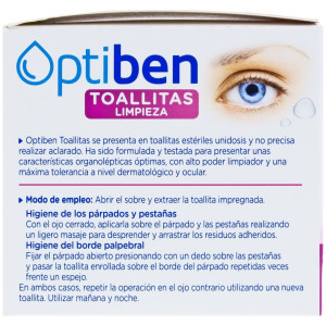 Optiben Toallita Con Loción Limpiadora Higiene, 30 Uds