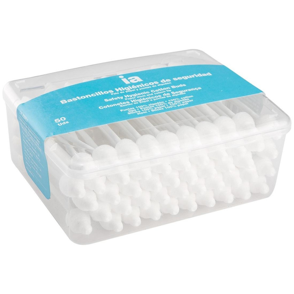 Interapothek Bastoncillos Con Palo De Papel Con Seguridad 50Uds