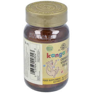 Solgar Kangavites Vitamina C 100Mg Sabor Naranja 90Comp