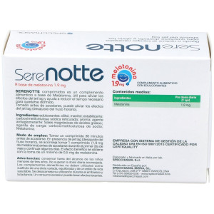 Spechiasol Serenotte Melatonina 1,9Mg 60Comp