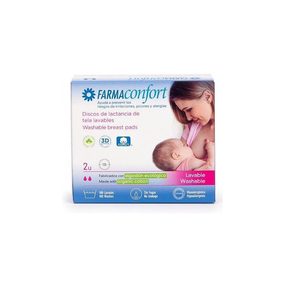 Discos De Lactancia De Tela Lavables Farmaconfort