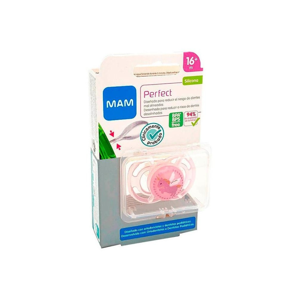 Mam Baby Chupete Rosa De Silicona Perfect 16+