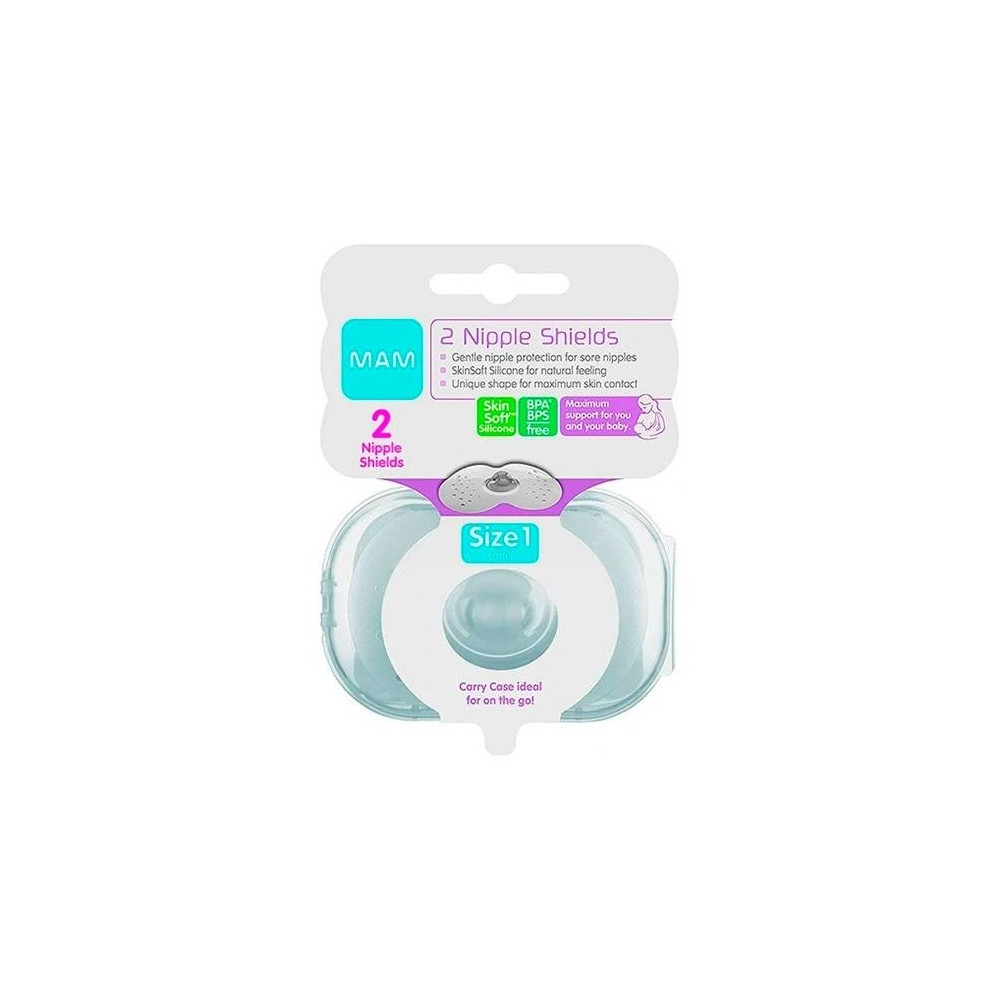 Mam Nipple Shields Pezonera Silicona T Pequeño 2Uds