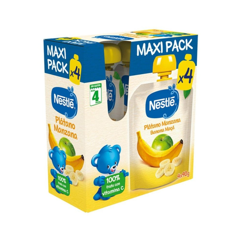 Nestlé Bolsita 4 Frutas Maxi Pack 4X90 G