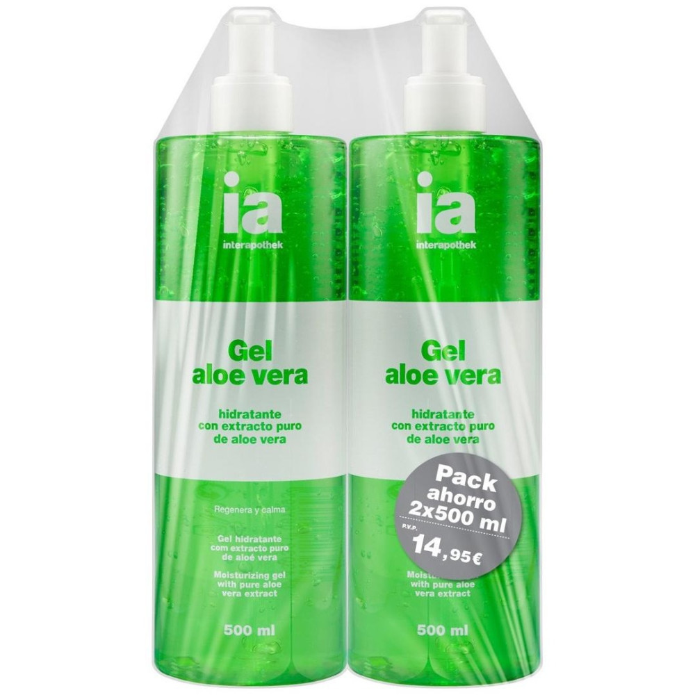 Interapothek Pack Duplo Gel Aloe Vera Puro 2X500Ml