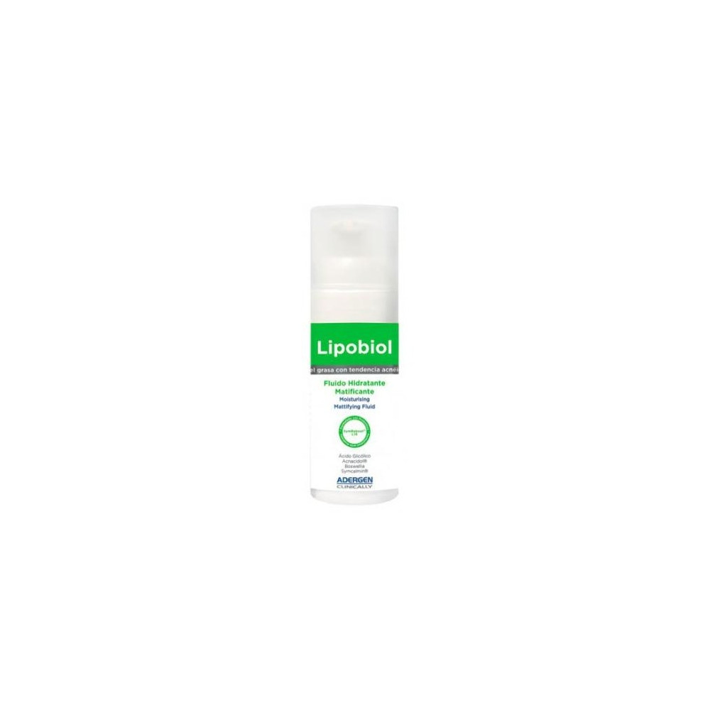 Adergen Lipobiol Fluido Hidratante Para Piel Grasa Y Acneica 50Ml