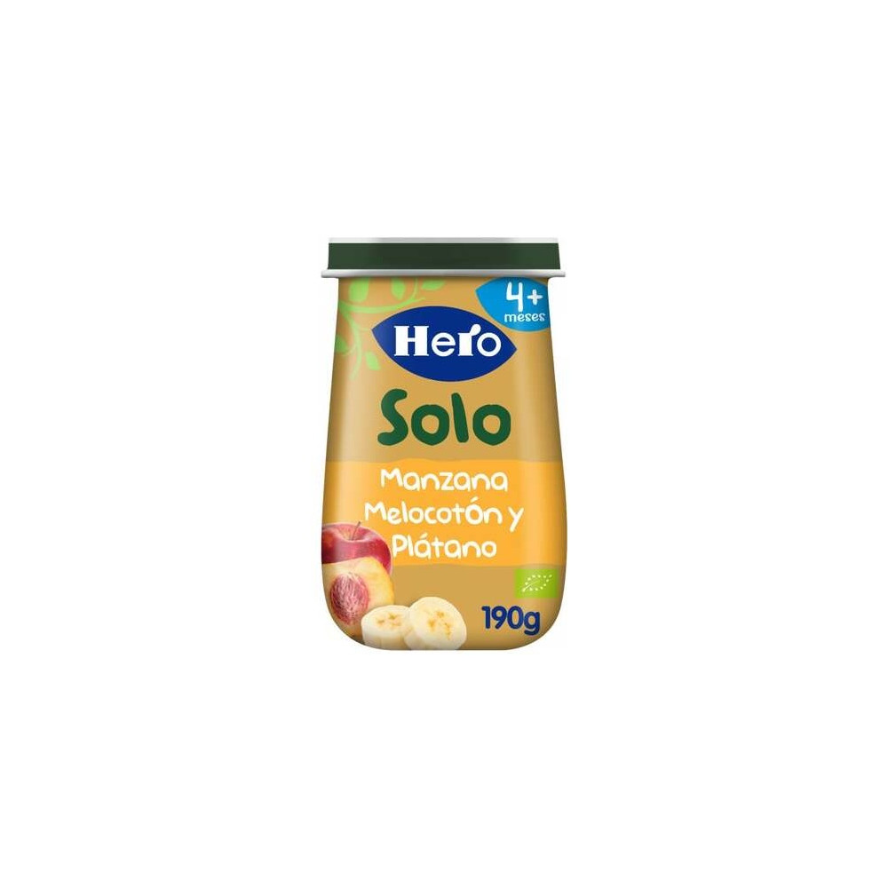 Hero Tarrito Eco Manzana, Melocotón Y Plátano 190G