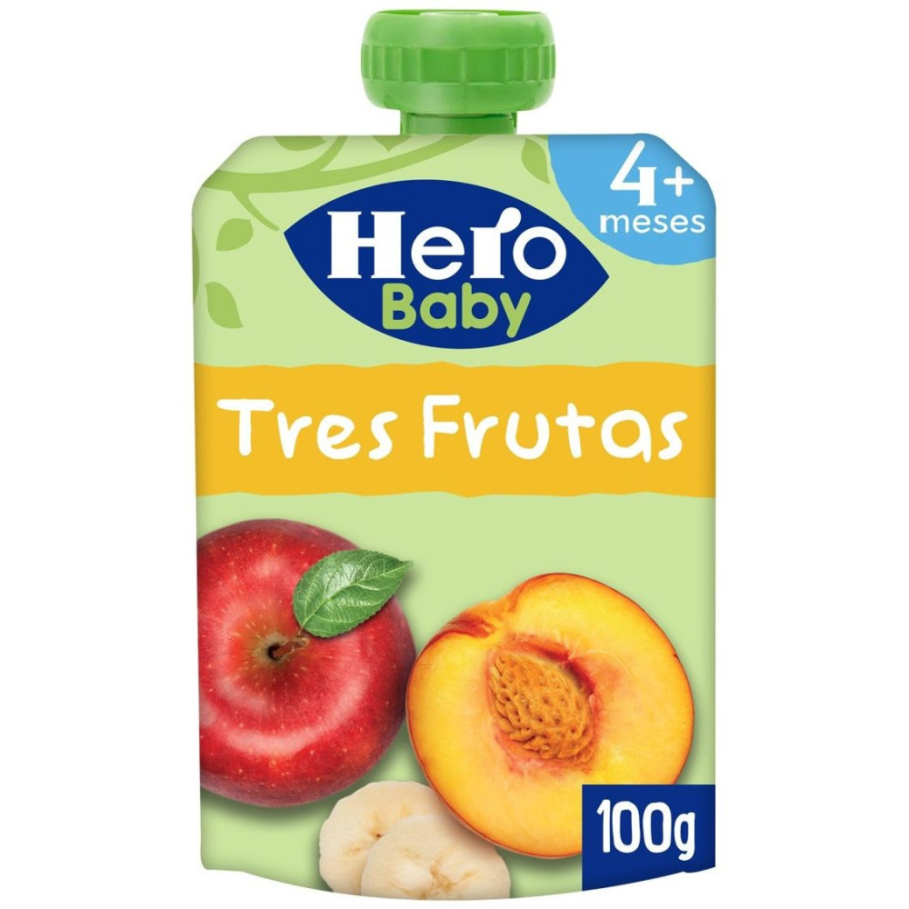 Hero Bolsita Eco De Melocotón, Manzana Y Plátano 100G