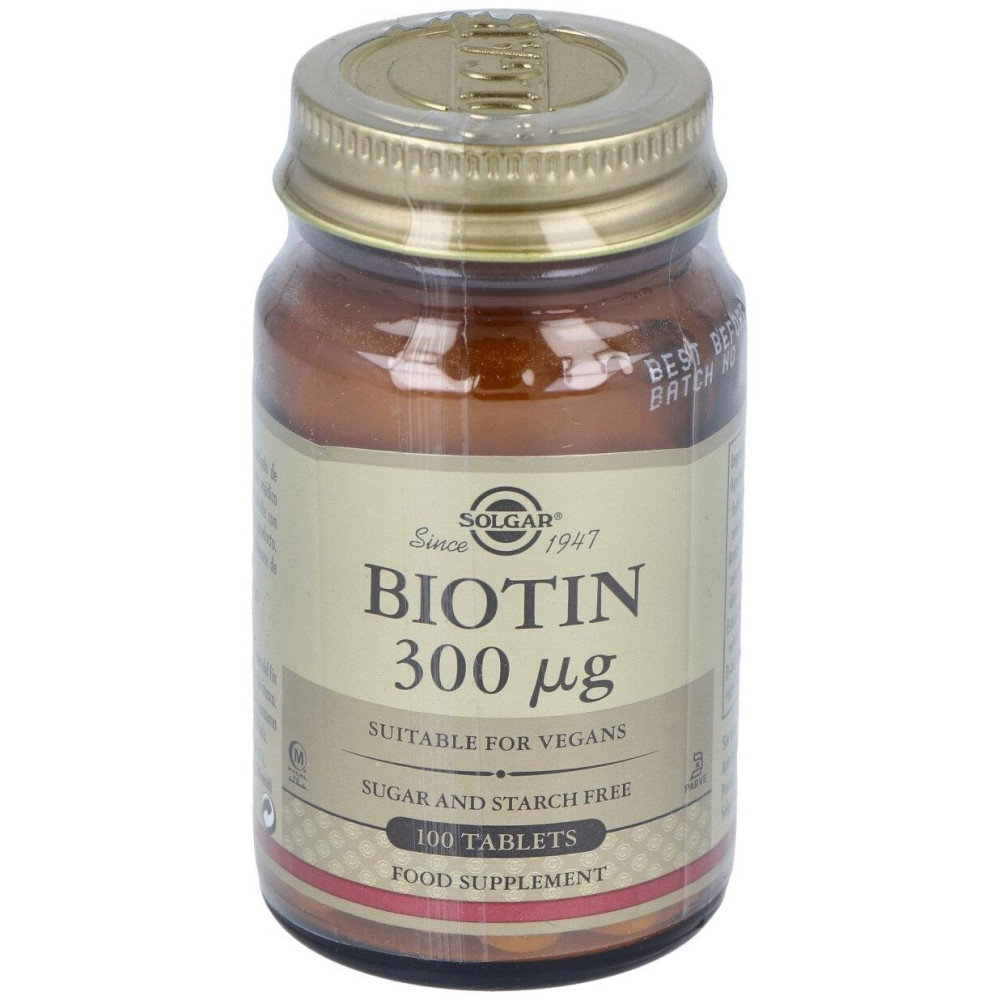 Solgar Biotina 300Mg 100 Comprimidos