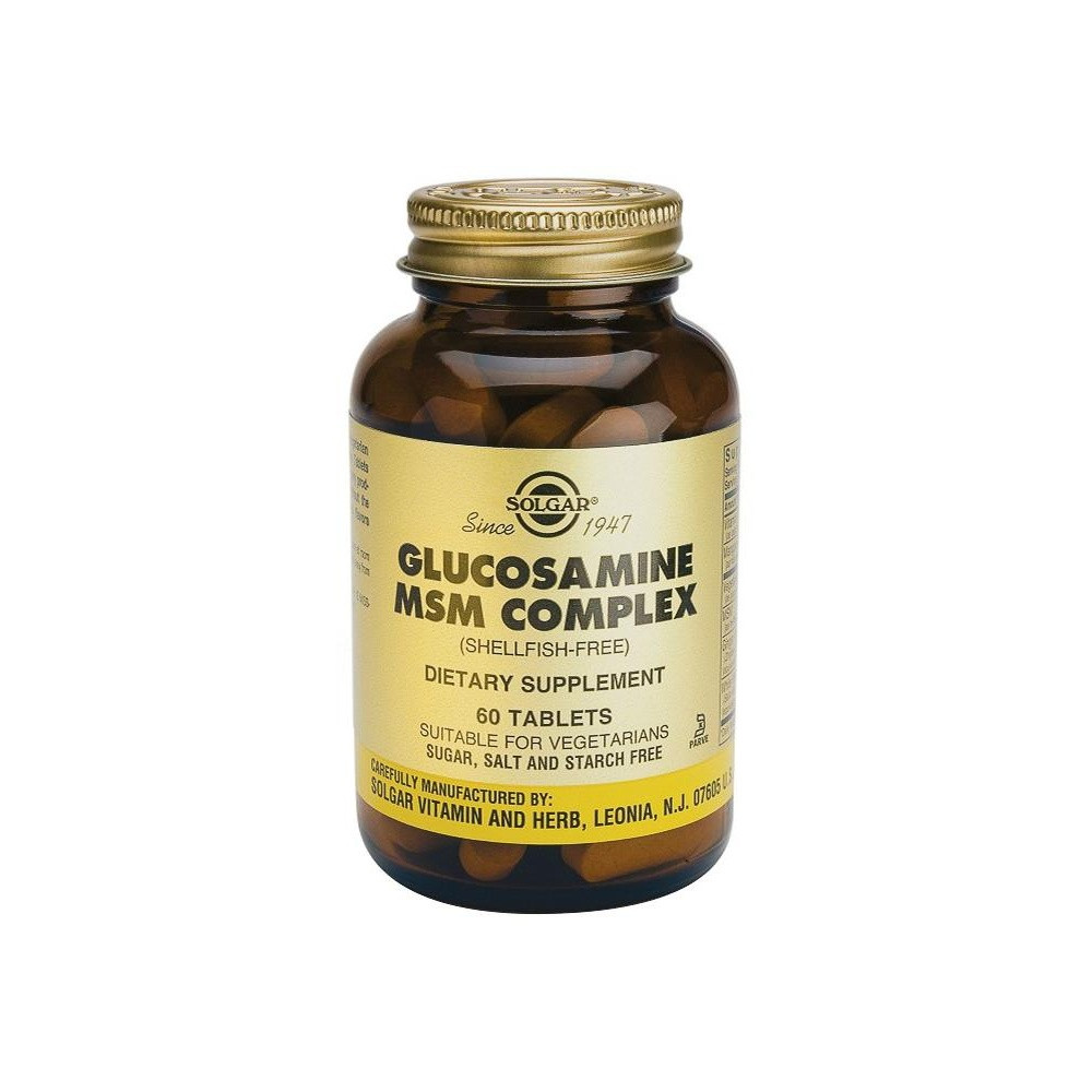 Solgar Glucosamina Msm Complex 60 Comprimidos