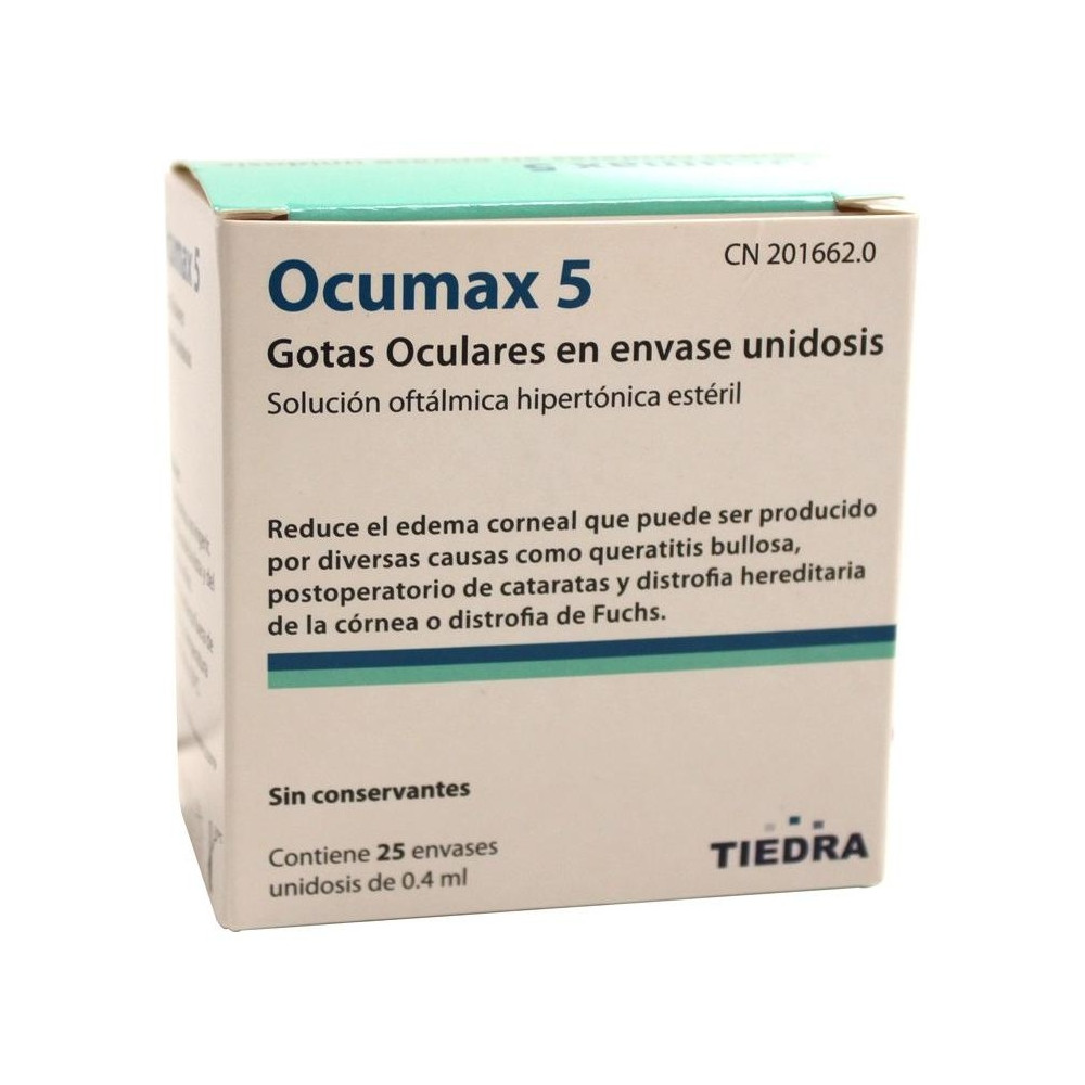 Ocumax 5 Gotas Oculares 25 Ampollas