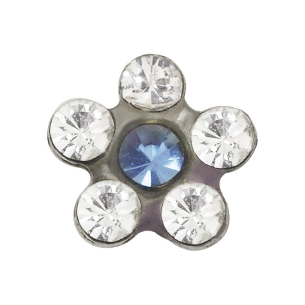 Prim Pendientes Inverness 119C Flor Natural Azul