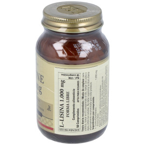 Solgar L-Lisina 1000Mg 50 Comprimidos