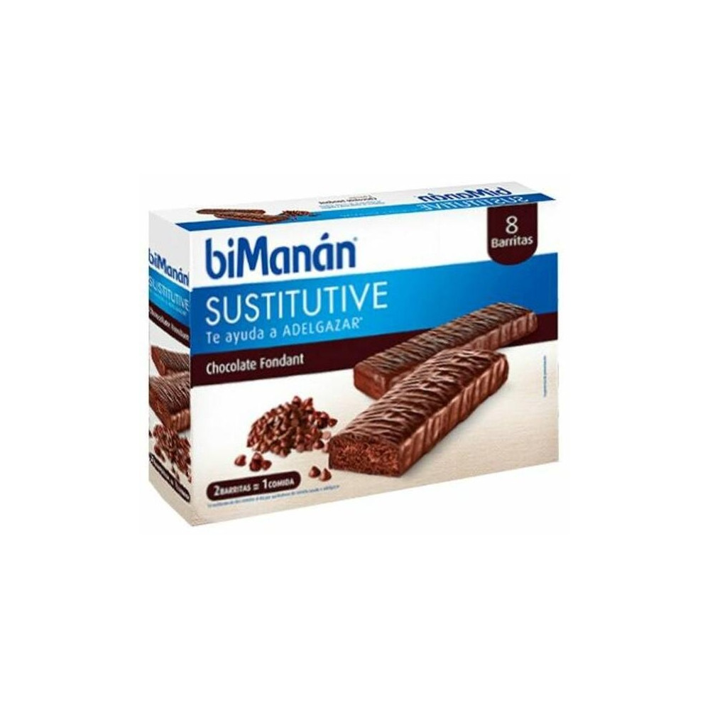 Bimanán Barrita Sustitutiva Chocolate Fondant 30Uds