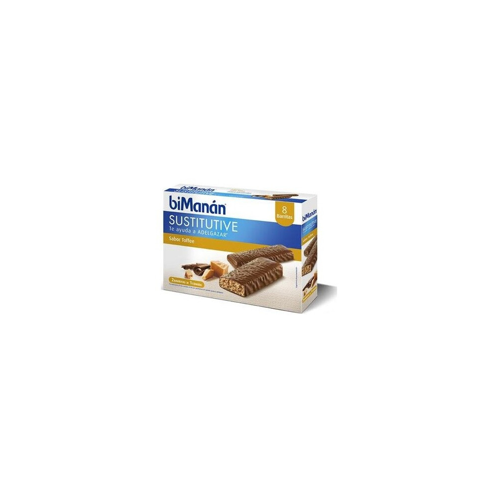 Bimanán Beslim Barritas Sabor Toffee Caramelo, 10 Barritas