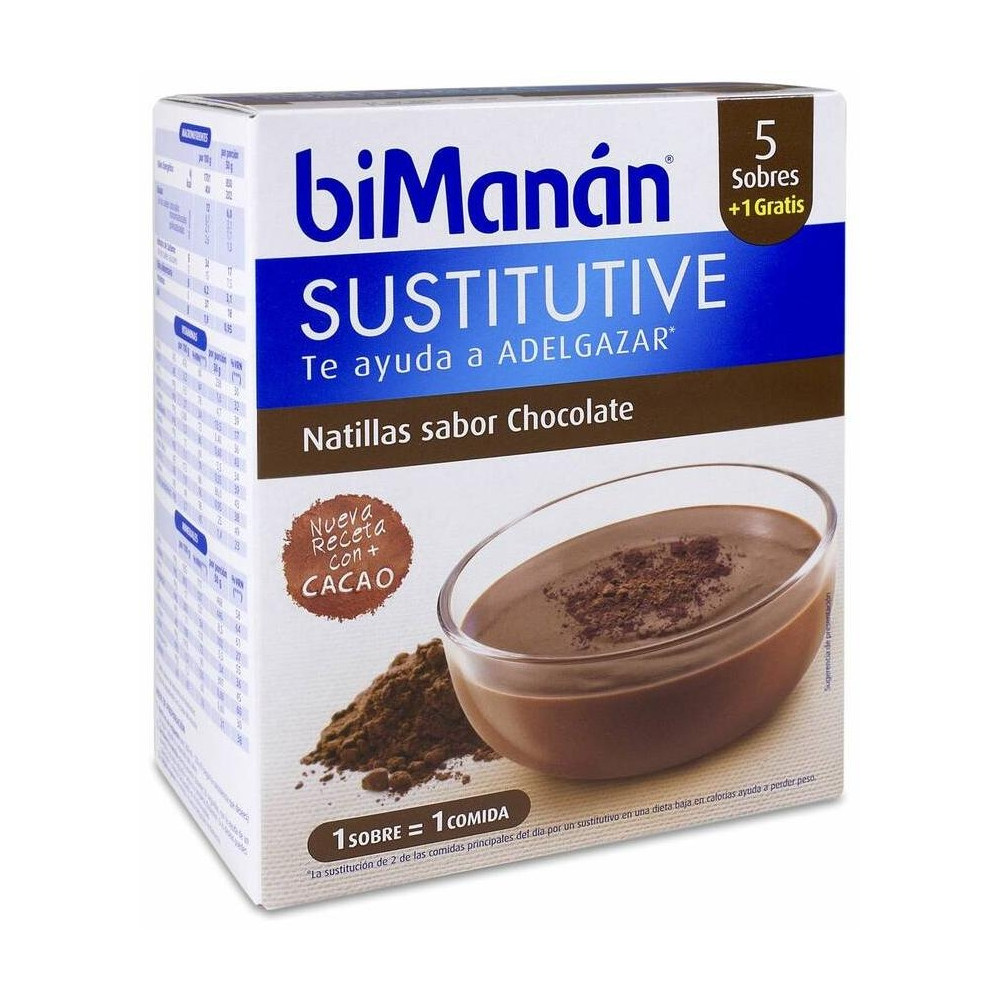 Bimanán® Beslim Natillas Sabor Chocolate 6Uds