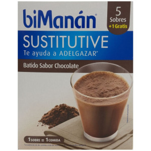 Bimanán Batido Sustitutivo Sabor Chocolate 6Uds