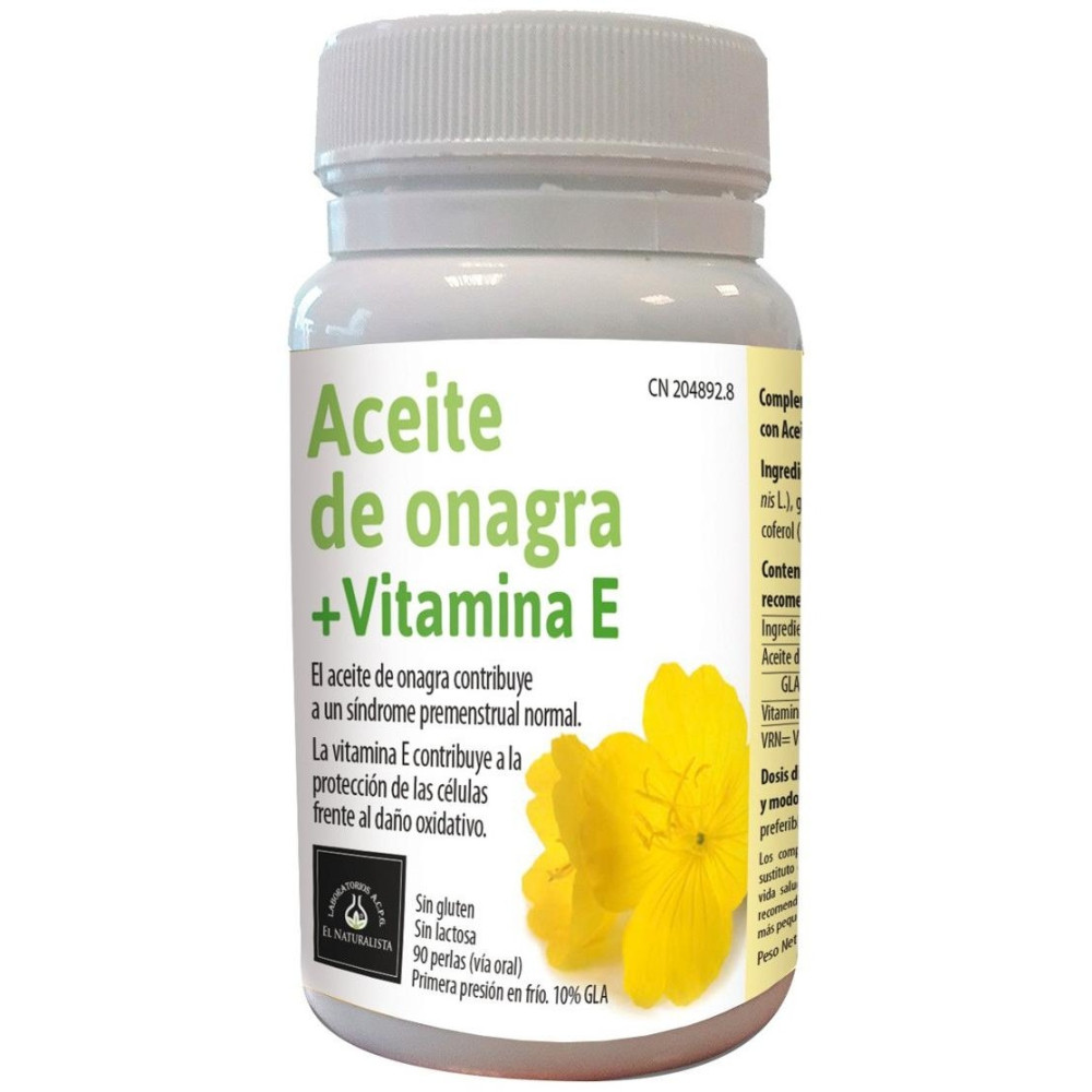 El Naturalista Aceite De Onagra + Vitamina E 90 Perlas