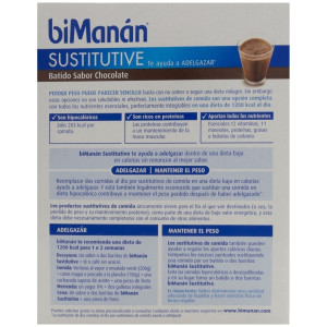 Bimanán Batido Sustitutivo Sabor Chocolate 6Uds