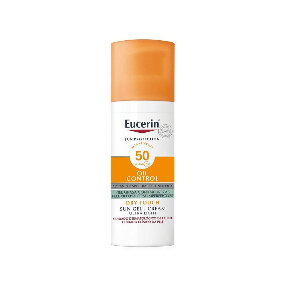 Sun Protection Oil Control Dry Touch Gel-Crema Con Color Spf50+ Medium 50 Ml