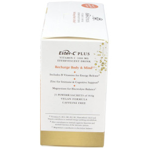 Ester-C Plus Vitamina C Polvo Efervescente 21 Unidades