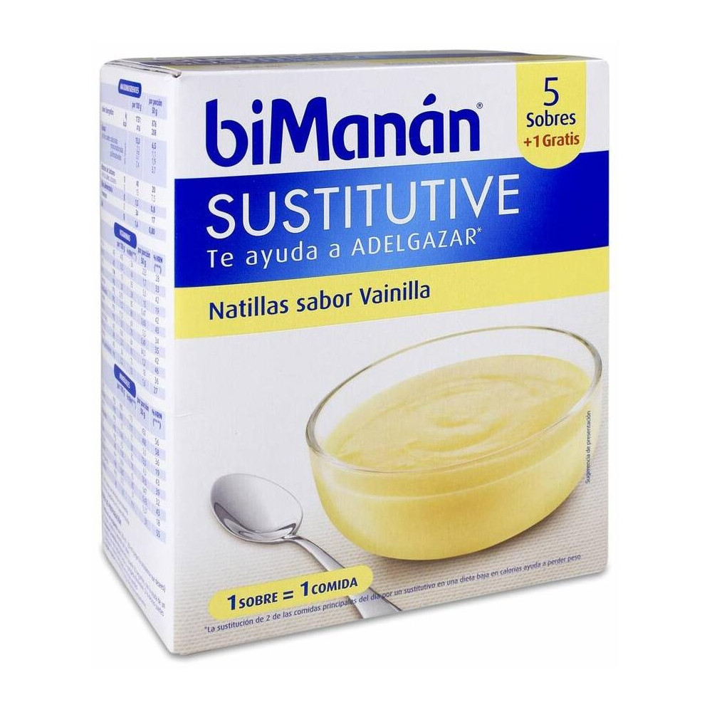 Bimanán® Beslim Natillas Vainilla 6 Sobres