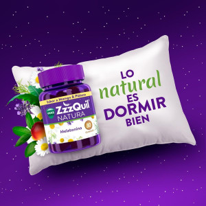 Zzzquil Natura Gummies Plátano Y Mango De Melatonina 1Mg Y Valeriana 60U.