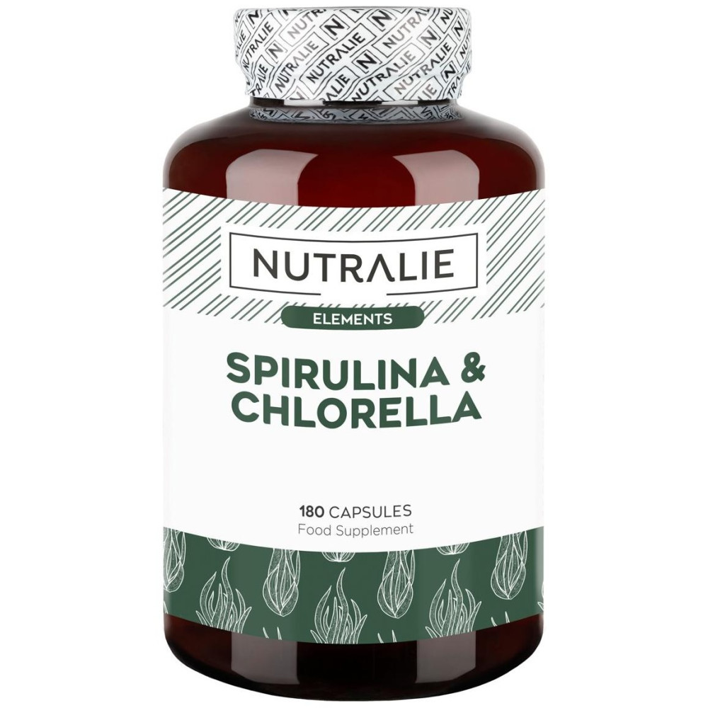 Nutralie Espirulina Y Chlorella 1800Mg Vegana 180Caps