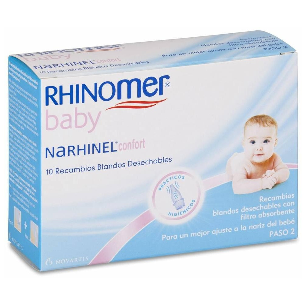Rhinomer Narhinel Confort Recambios Blandos Desechables, 10 Uds