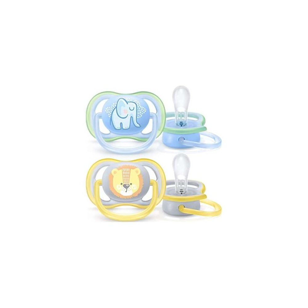 Avent Pack Chupetes Ultra Air León Y Elefante 0-6M 2Uds