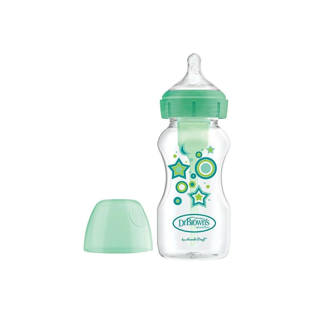 Dr.Brown'S Biberón B/Ancha Verde Estr.Options+ 270Ml
