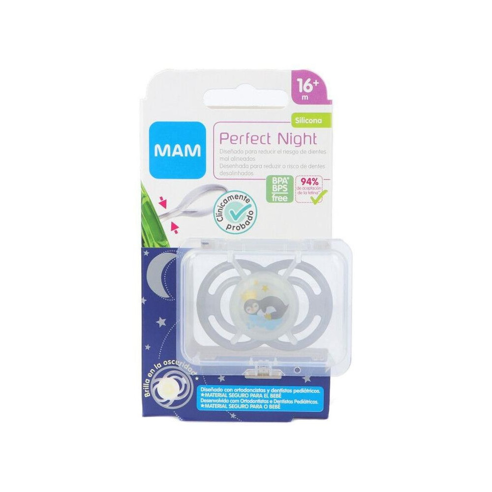 Mam Baby Chupete Silicona Perfect Night +16M Verde 1Ud