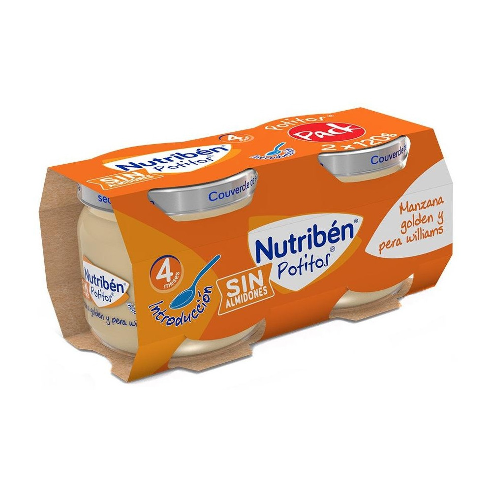 Nutriben Potito Introduccion Manzana-Pera 2X120Gr.