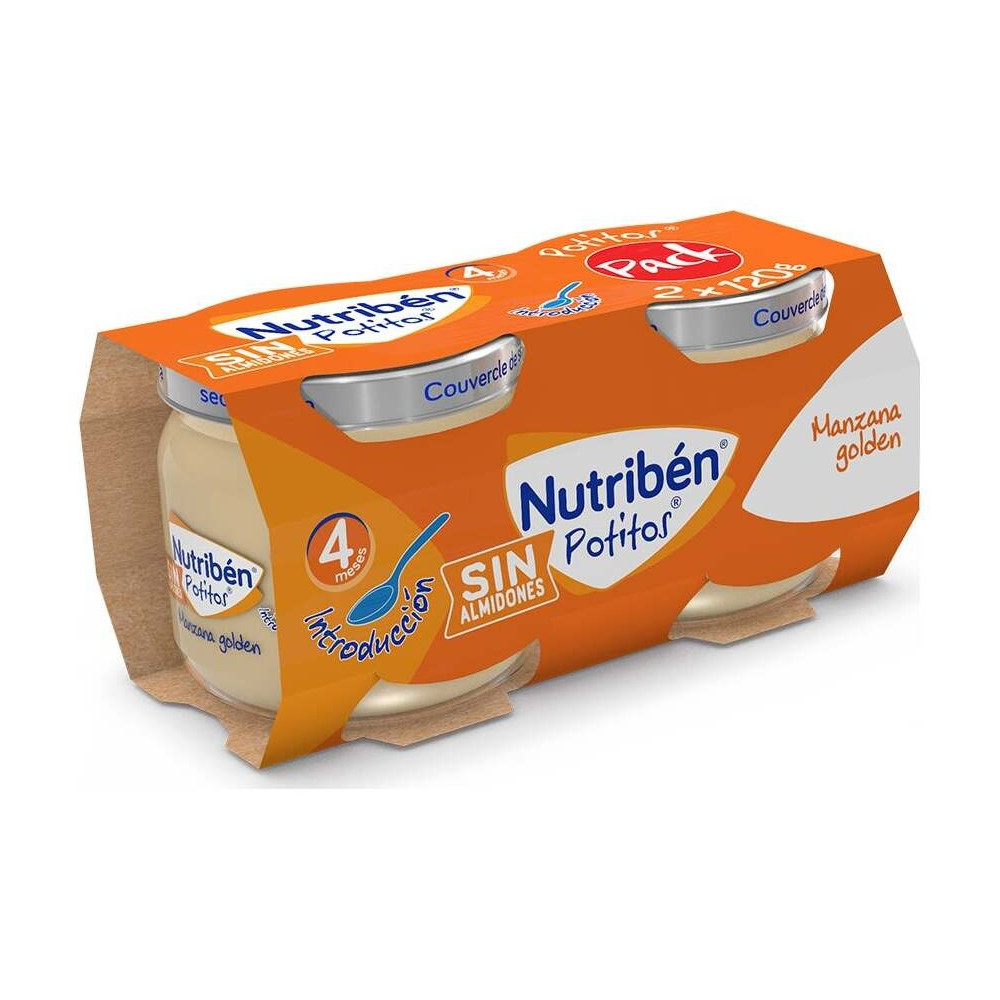 Nutriben Potito Introduccion Manzana Gold. 2X120Gr