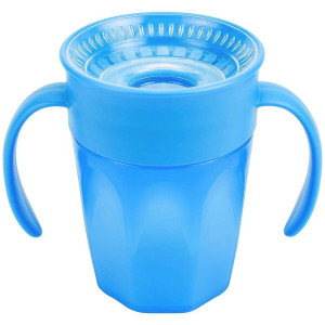 Dr.Brown'S Vaso 360 Sin Boquilla Azul Con Asas 200Ml