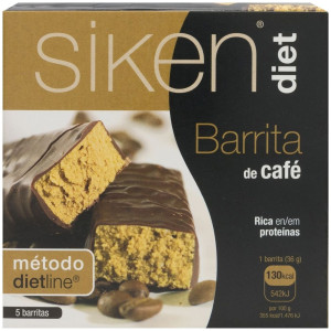 Siken Diet Barrita Sabor Café 5Uds
