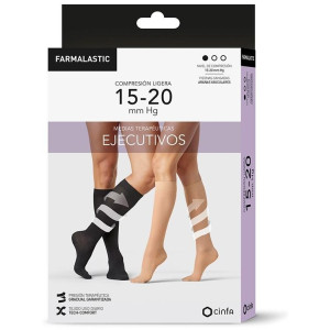 Farmalastic Calcetín Ejecutivo Hombre Negro Talla Xl 1 Par