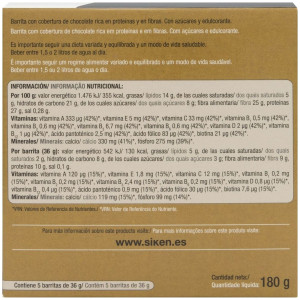 Siken Diet Barrita Sabor Café 5Uds