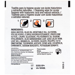 Interapothek Toallitas Para La Higiene Ocular 20 Unidades