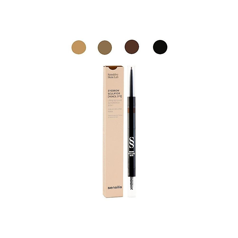 Sensilis Eyebrow Sculptor [Pencil 3 In 1] Lápiz De Cejas 02 Taupe 0,5G