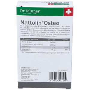 Salus Dr. Dunner Nattolin Osteo, 30 Cápsulas