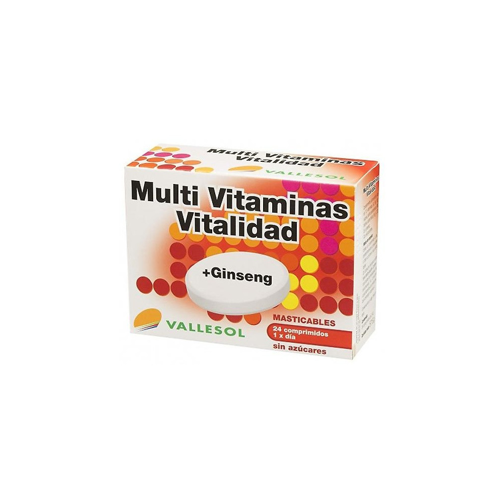 Vallesol Multivitaminas Vitalidad Ginseng 24 Cápsulas
